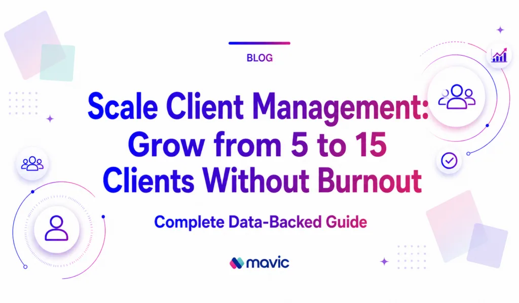 Scale Client Management: Grow from 5 to 15 Clients Without Burnout