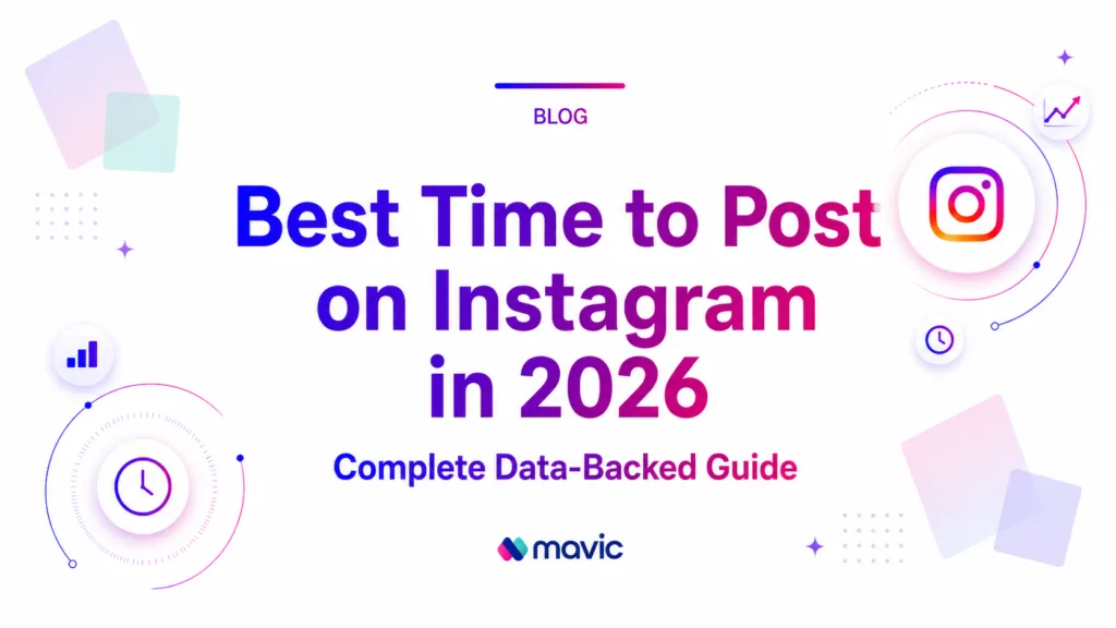 Best Time to Post on Instagram in 2026 – Complete Data-Backed Guide