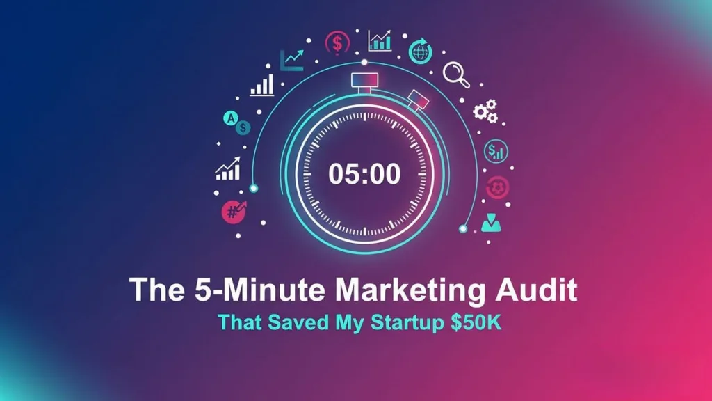 The 5-Minute Marketing Audit That Saved My Startup $50K (And How AI Made It Even Better)