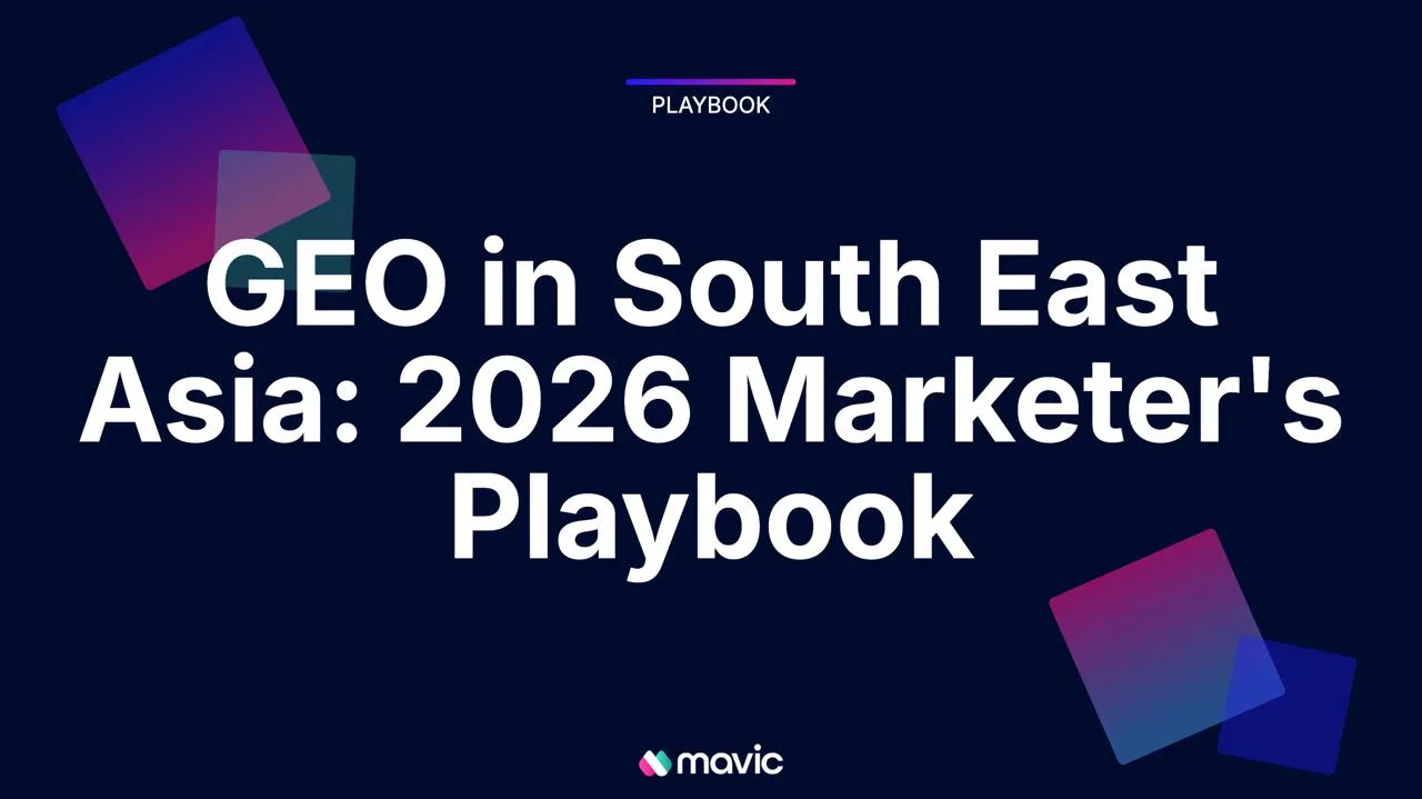 GEO in South East Asia: 2026 Marketer’s Playbook